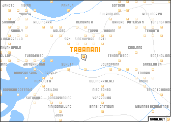 map of Tabanani