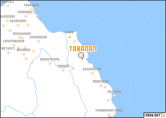 map of Tabanan