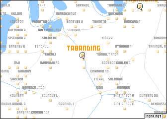 map of Tabanding