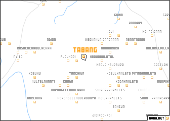 map of Tabang