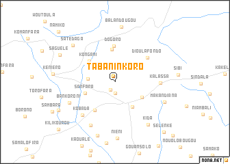 map of Tabaninkoro