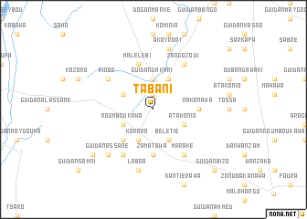 map of Tabani