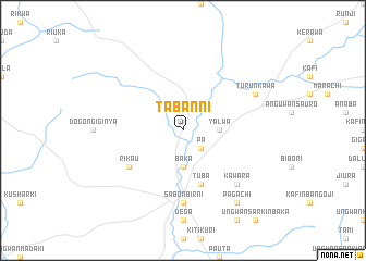 map of Tabanni