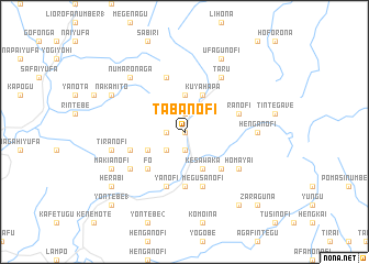 map of Tabanofi