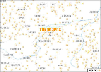 map of Tabanovac