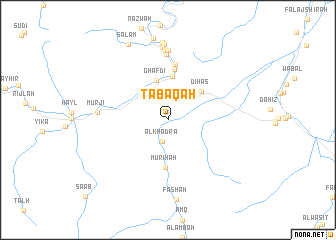 map of Ţabāqah