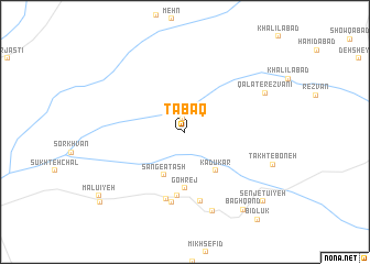 map of Ţabaq