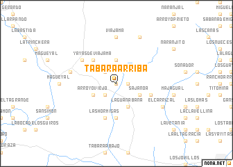 map of Tábara Arriba