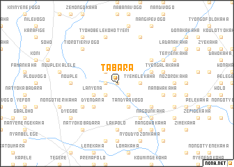 map of Tabara