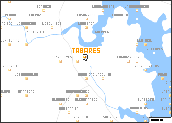 map of Tabares