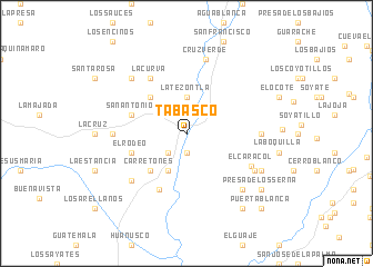 map of Tabasco