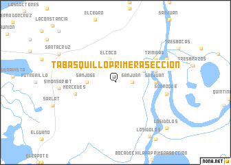 map of Tabasquillo Primera Sección