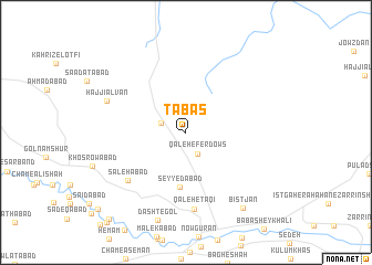 map of Ţabas