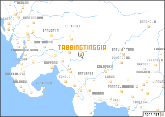 map of Tabbingtinggia