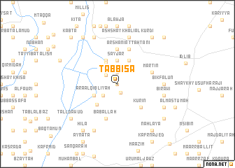 map of Tābb ‘Īsá