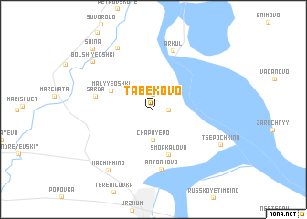 map of Tabekovo