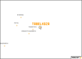 map of Tabelkoza