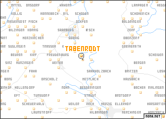 map of Taben-Rodt