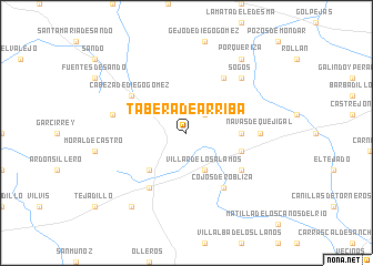 map of Tabera de Arriba