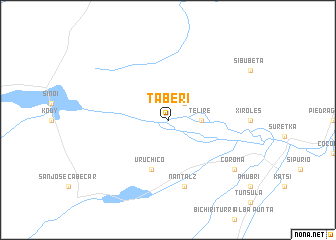 map of Táberi