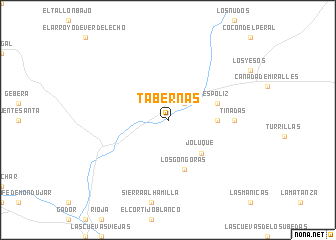 map of Tabernas