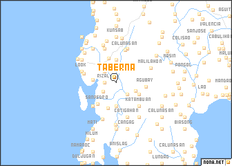 map of Taberna