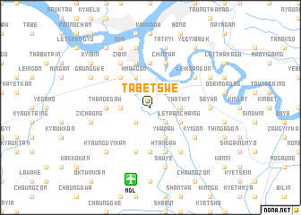 map of Tabetswe