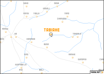 map of Tabiahe