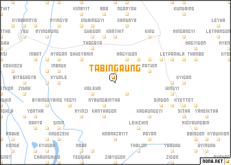 map of Tabingaung