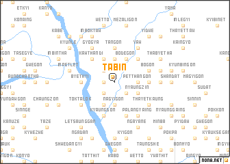 map of Tabin