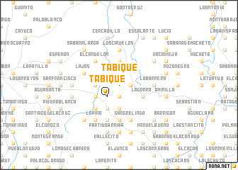 map of Tabique
