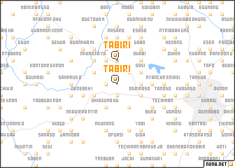 map of Tabiri