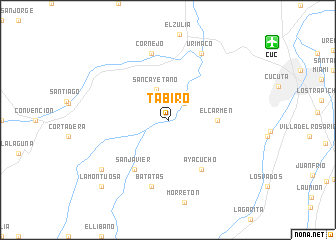 map of Tabiro