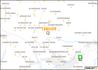 map of Ţāb Kirā‘