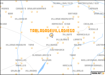 map of Tablada de Villadiego