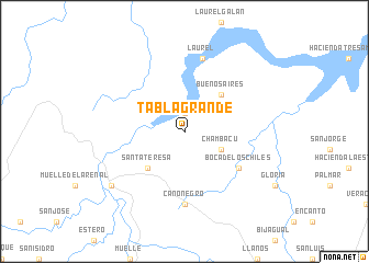 map of Tabla Grande