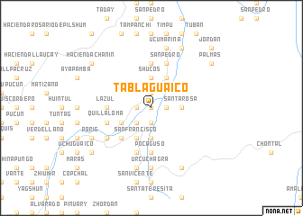 map of Tablaguaico