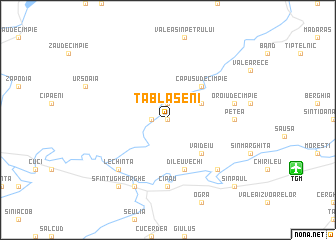 map of Tăblăşeni