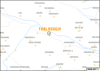 map of Ţablashgīn