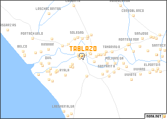 map of Tablazo