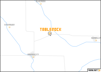 map of Table Rock