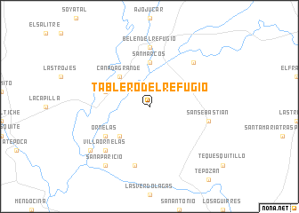 map of Tablero del Refugio