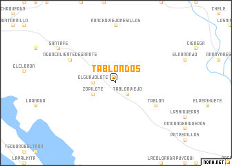 map of Tablón Dos