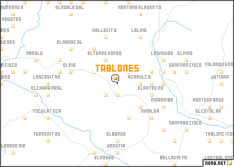 map of Tablones