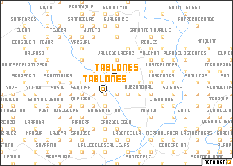 map of Tablones