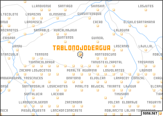 map of Tablón Ojo de Agua