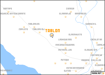 map of Tablón