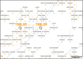 map of Tablón