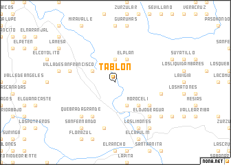 map of Tablón