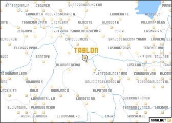 map of Tablón